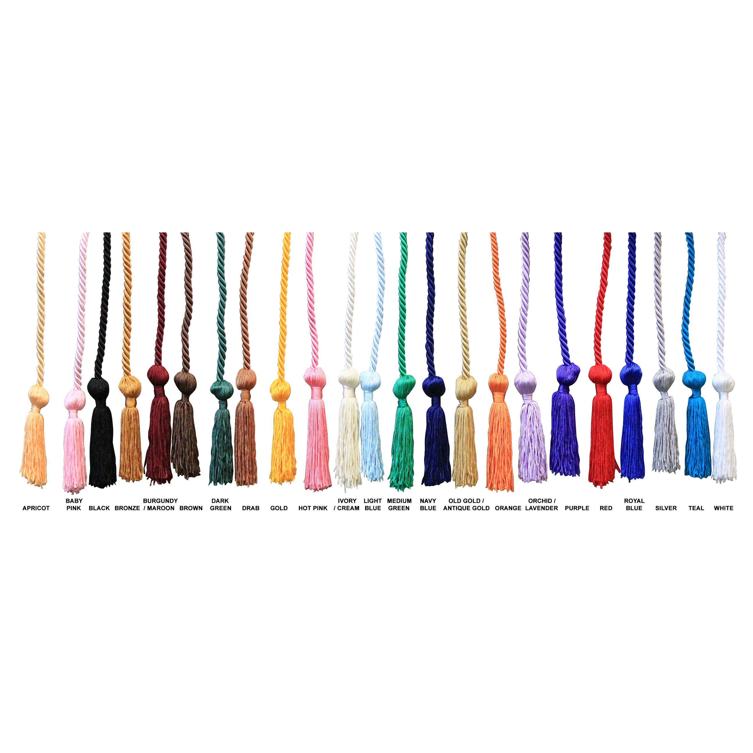 Royal Blue Bright Gold Red Honor Cords, Senior Class Graduation Products