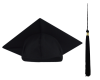 black matte cap and tassel