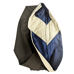 Clearance - Masters hood - Navy Blue & Silver Lining with White Velvet