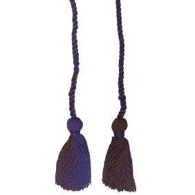 Clearance- Purple / Bronze Intertwined Honor Cord