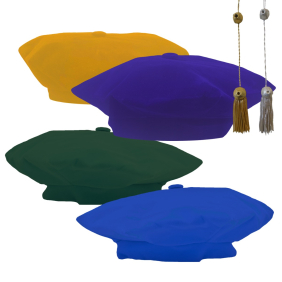 Custom Velvet Tam with optional tassel