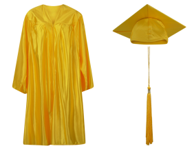 Gold Pre-K / Kindergarten Cap, Gown and Tassel Set
