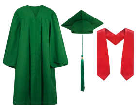 Cap, Gown,Tassel and Stole Set :  Matte Finish