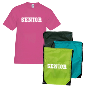 Senior Graduation Package 3: T-Shirt & Drawstring Bag