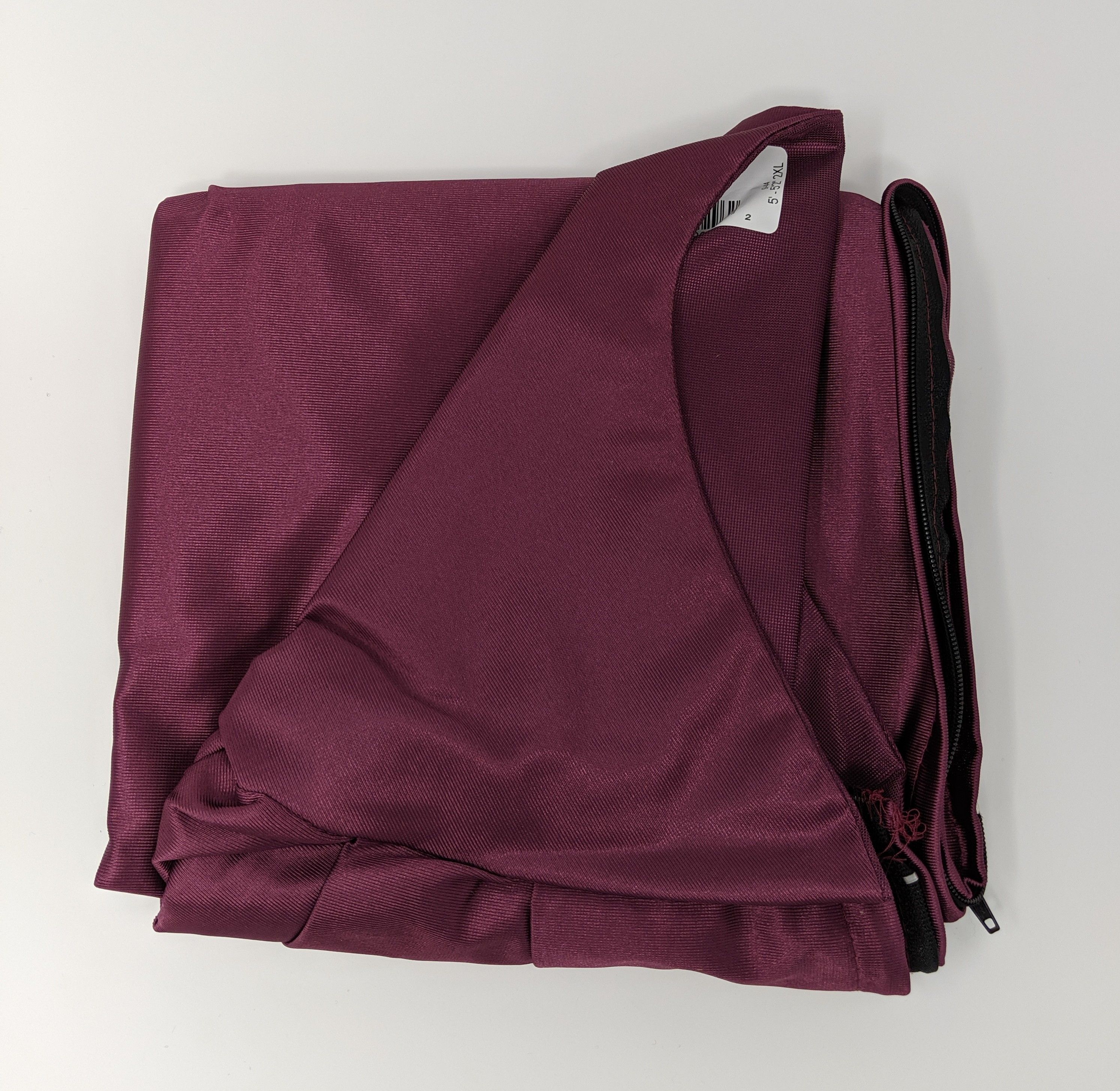 Maroon Gown Only:  Shiny Finish.