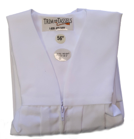 Cap and Gown Set Matte Finish: White