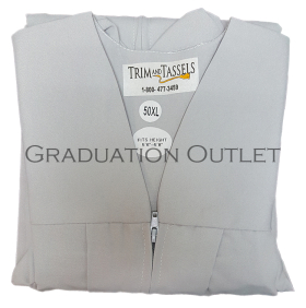Cap and Gown Set Matte Finish: Silver 