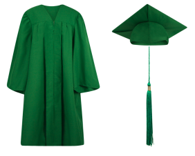 Elementary Cap, Gown and Tassel Set : Matte Finish