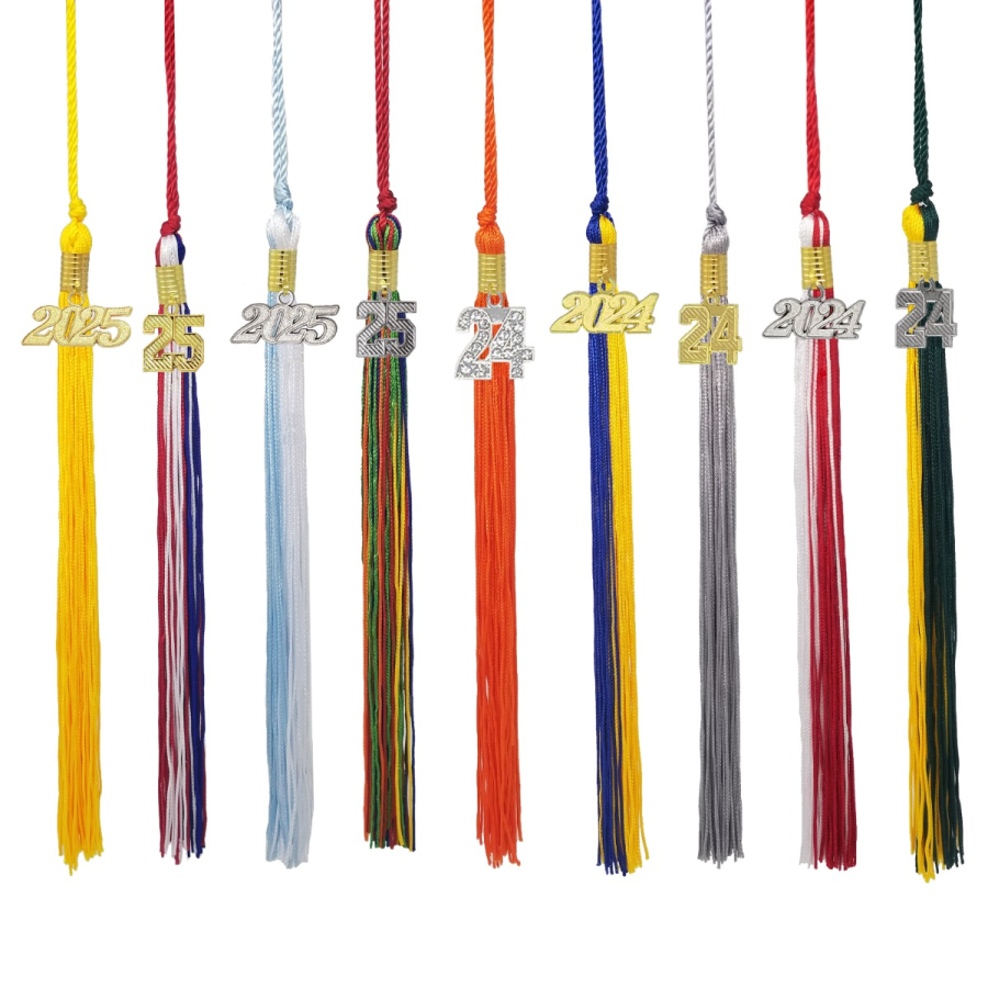 2024 Tassel, 2024 Graduation Tassel, Graduation Cap Tassel for Graduation  Cap 2024 Graduation Hat Decoration Tassel with The 2024 Year Silver Charm