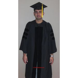 CLEARANCE- Doctoral Gown, Cap and Tassel Set