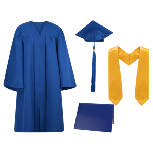 Cap, Gown,Tassel, Stole and Diploma Cover Set :  Matte Finish