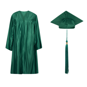 Medium Green Pre-K / Kindergarten Cap, Gown and Tassel Set