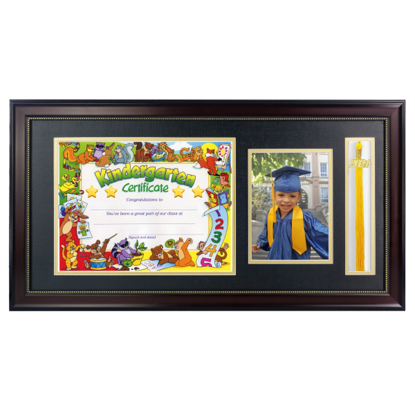 Diploma Frame with Picture and Tassel Holder