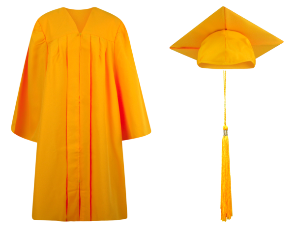 Elementary Cap, Gown and Tassel Set : Matte Finish