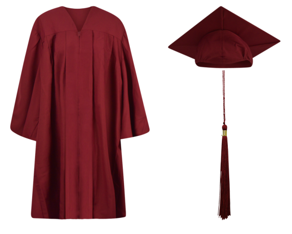 Elementary Cap, Gown and Tassel Set : Matte Finish