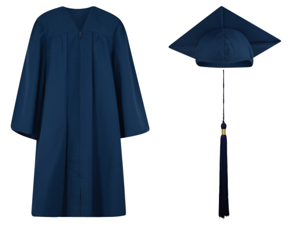 Elementary Cap, Gown and Tassel Set : Matte Finish