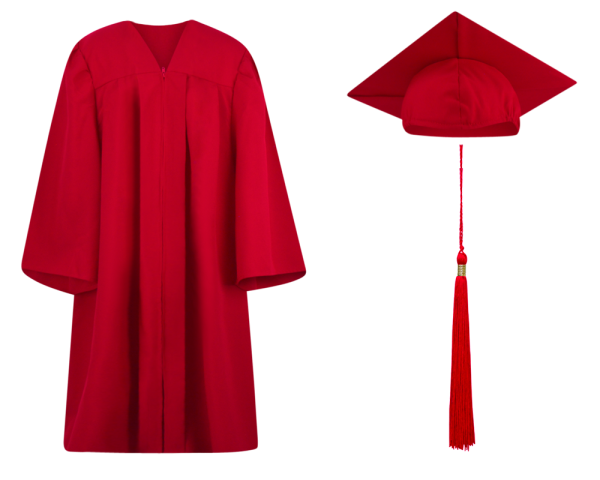 Elementary Cap, Gown and Tassel Set : Matte Finish
