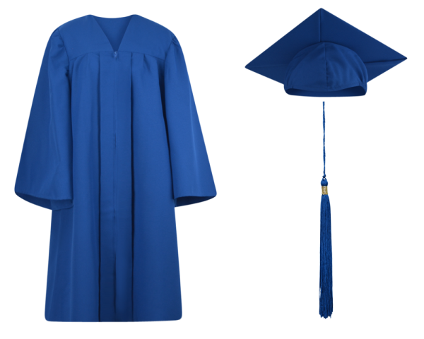 Elementary Cap, Gown and Tassel Set : Matte Finish