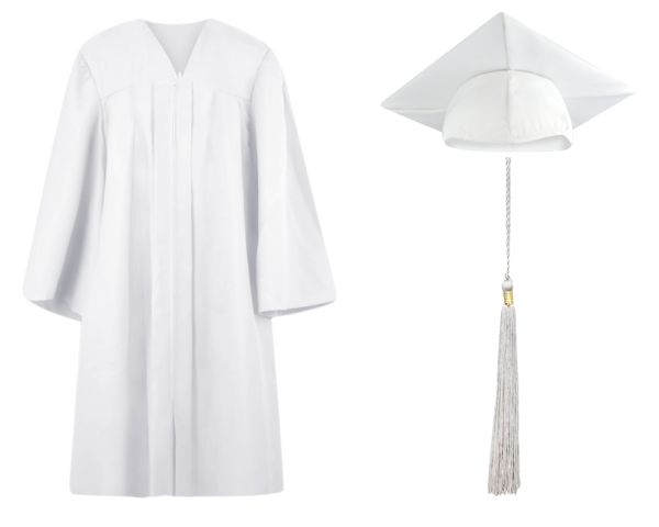 Elementary Cap, Gown and Tassel Set : Matte Finish