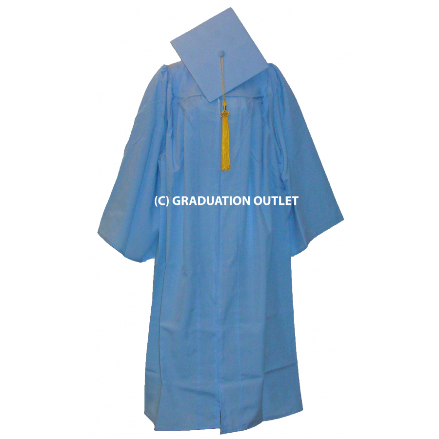 Cap and Gown Set Matte Finish Light Blue