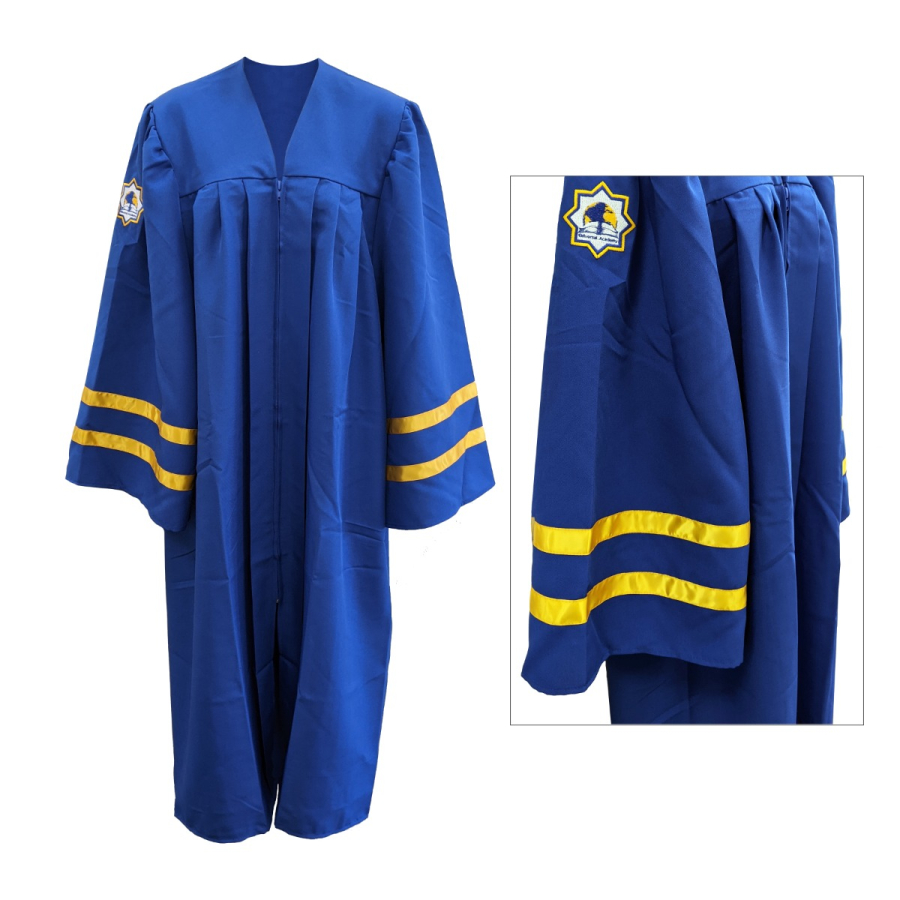 4 stripes on graduation gown top