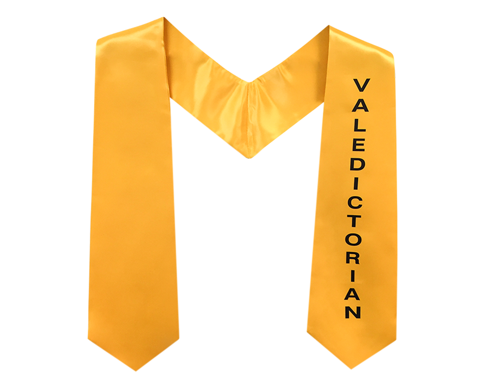 Gold Stole with Black Print Gold Stole with Black Print