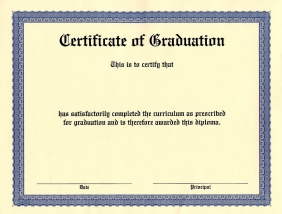 Blank Diploma Certificate