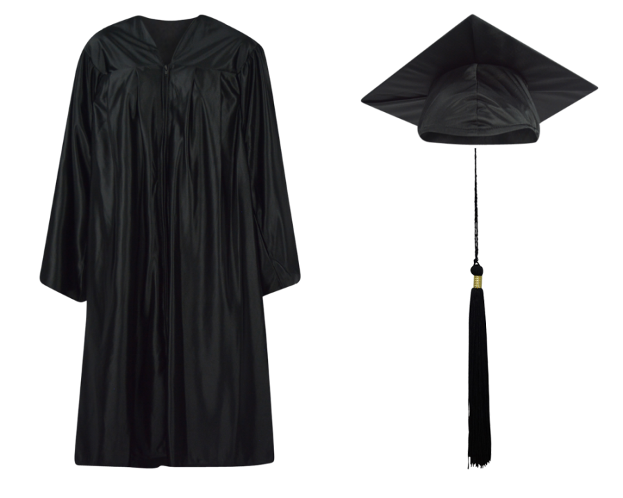 Cap Gown And Tassel Set Shiny Finish